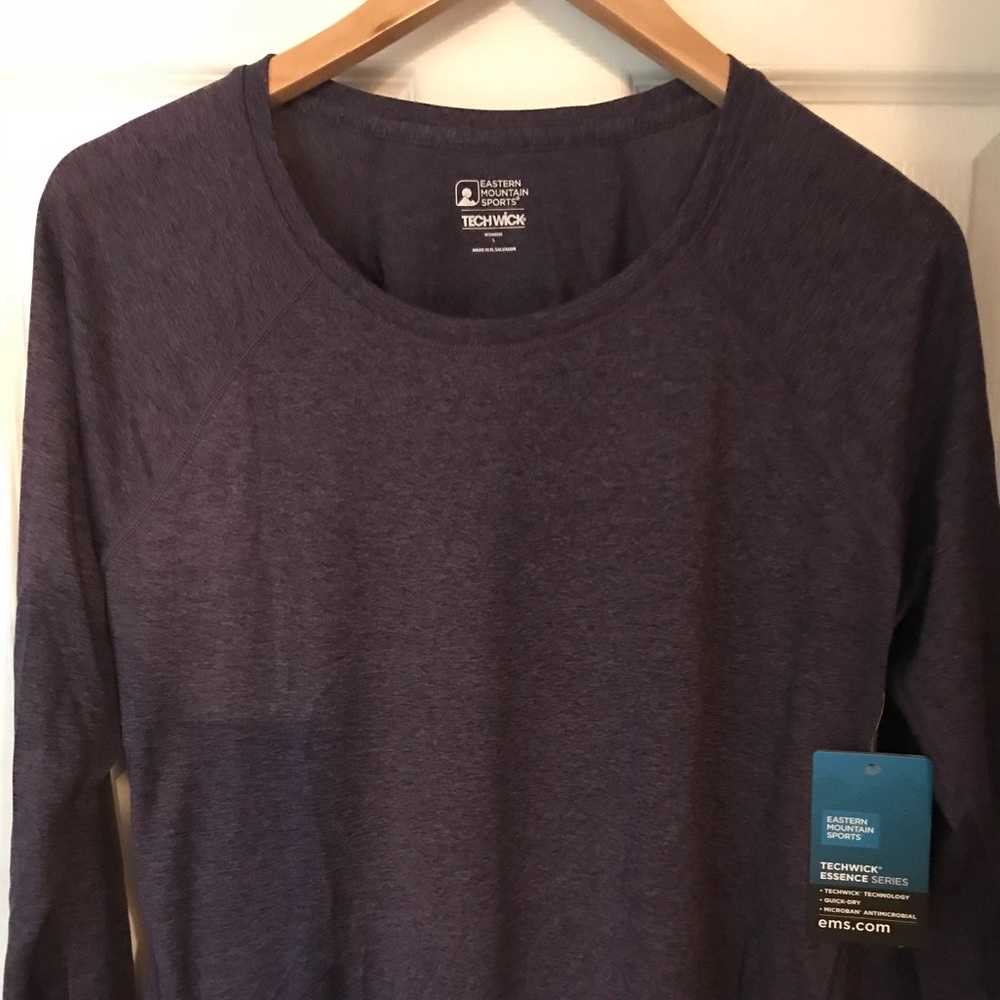 EMS techwick work out shirt, purple. NWT